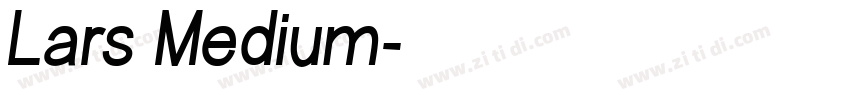 Lars Medium字体转换